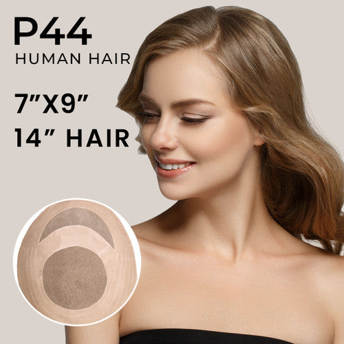 Hair Topper | Mono Silk Top Women’s Top Hairpiece - P44